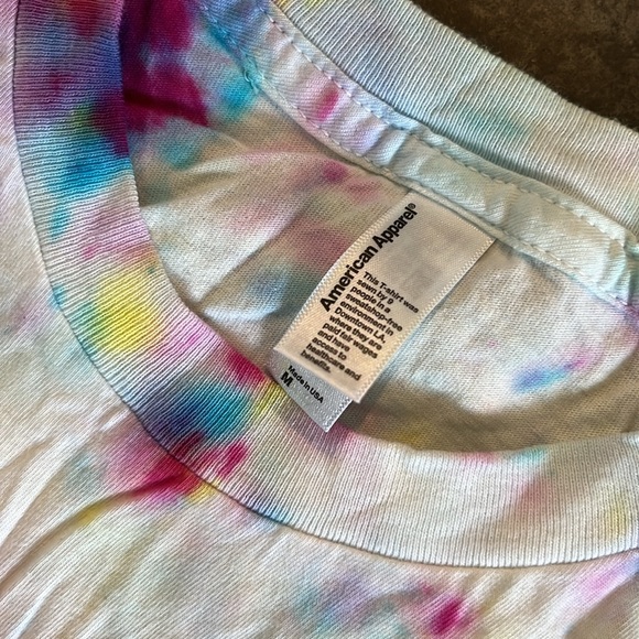 Women’s Hand Tie-Dyed “We Can Do It” Slogan & Graphic T-Shirt - Picture 3 of 8